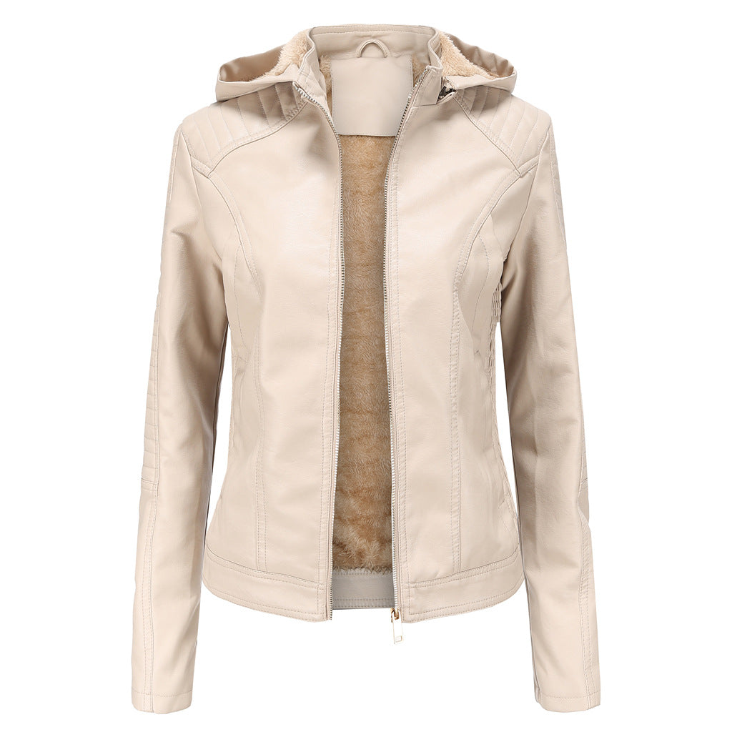 Heidi-Mode | Neue Gefütterte Lederjacke