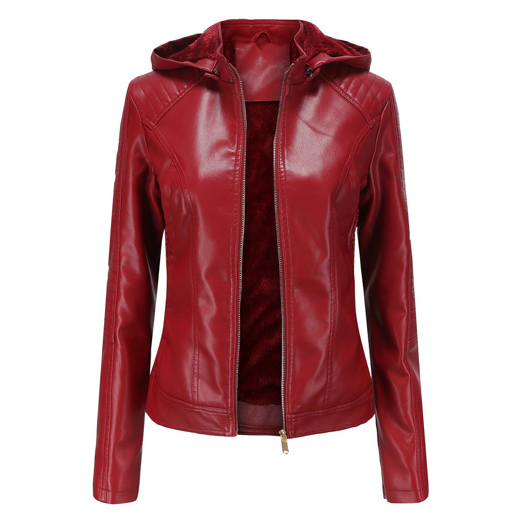 Heidi-Mode | Neue Gefütterte Lederjacke