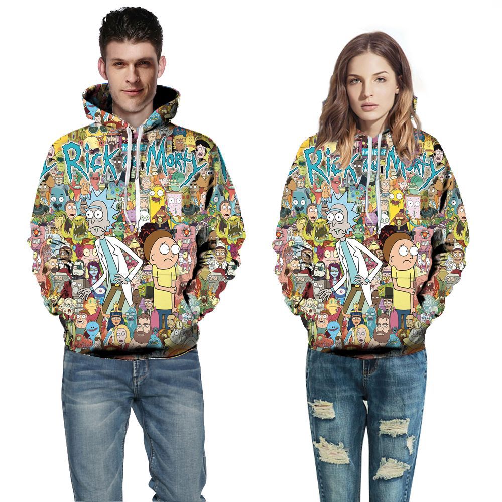 Unisex Kapuzenpullover mit einzigartigem Wolfsmotiv und hochwertigem Stoff Heidi-Mode