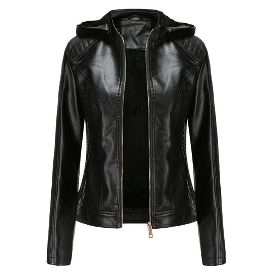 Heidi-Mode | Neue Gefütterte Lederjacke