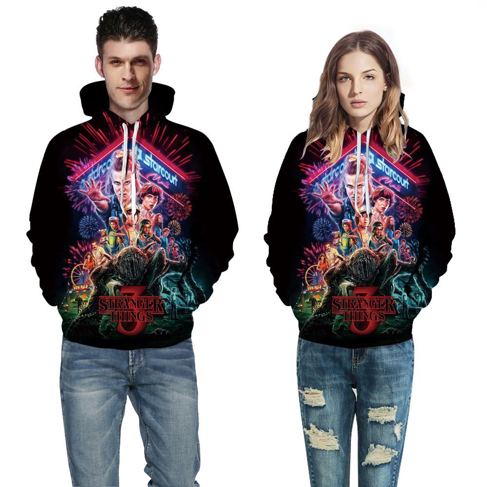Unisex Kapuzenpullover mit einzigartigem Wolfsmotiv und hochwertigem Stoff Heidi-Mode