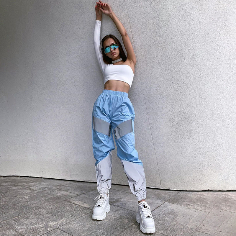 Damen funktionale Sporthose mit reflektierenden Details Heidi-Mode