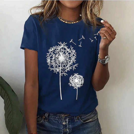 Heidi-Mode | T-Shirt mit Kurzarm Bedruckt Lässig