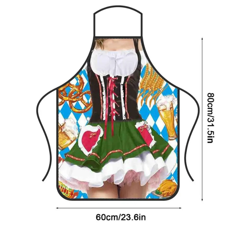 Heidi-Mode | Damen Schürze mit Traditionellem Druck