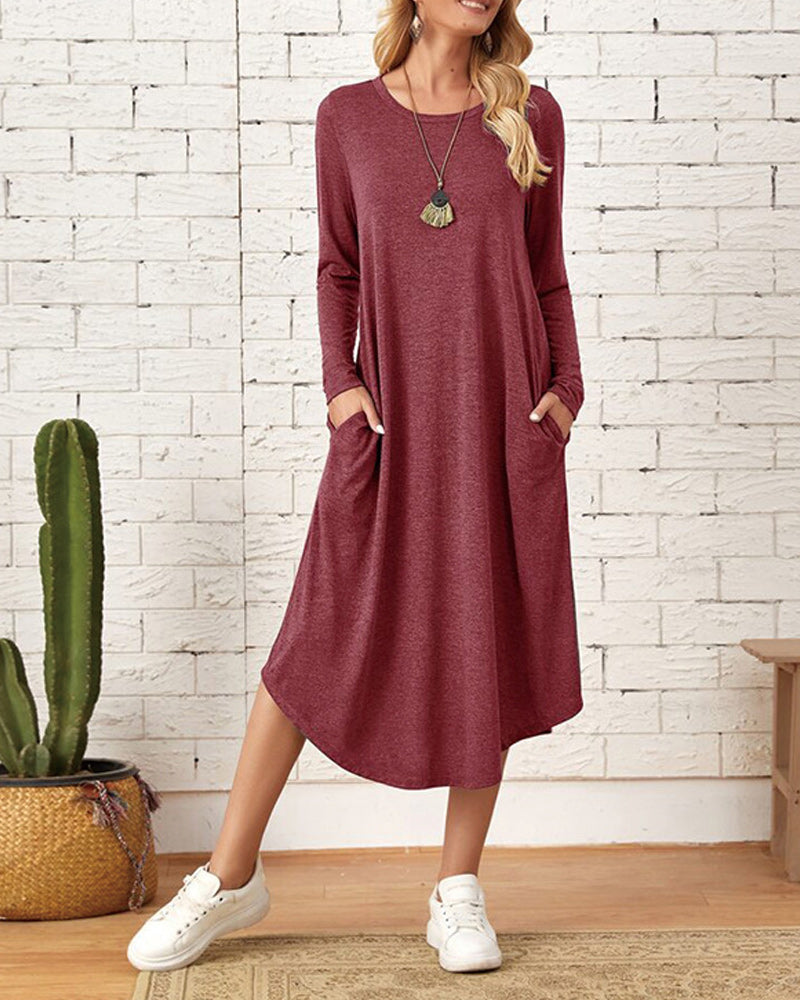 Langärmeliges Kleid für Frauen