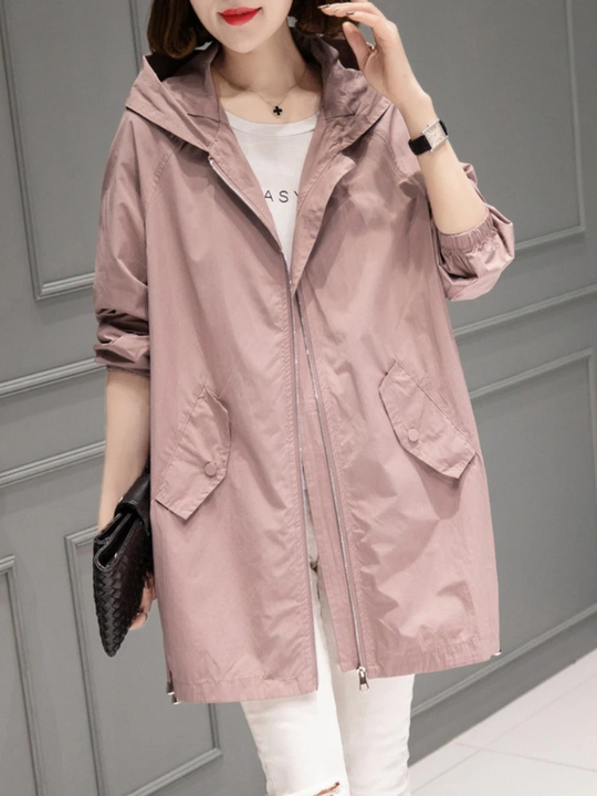 Trenchcoat Damenjacke Mit Kapuze