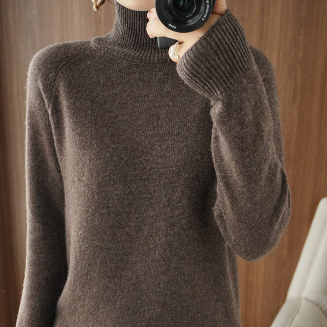 Heidi-Mode | Rollkragen Pullover aus Merinowolle