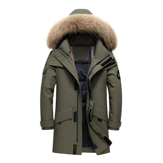 Heidi-Mode | Herren Pelzmantel mit Kapuze