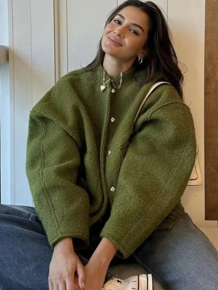 Heidi-Mode | Trendiger Lässiger Damen Mantel in Übergröße