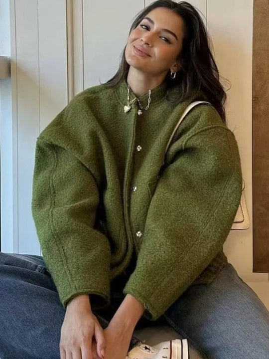 Heidi-Mode | Trendiger Lässiger Damen Mantel in Übergröße