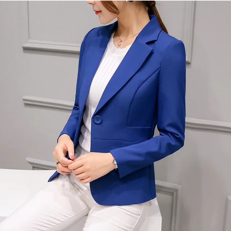 Heidi-Mode | Eleganter Damen Blazer mit Langen Ärmeln Perfekt für Die Arbeit
