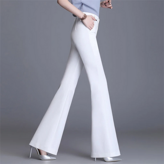 Heidi-Mode | Elegante Enganliegende Hohe Taille Flared Hosen