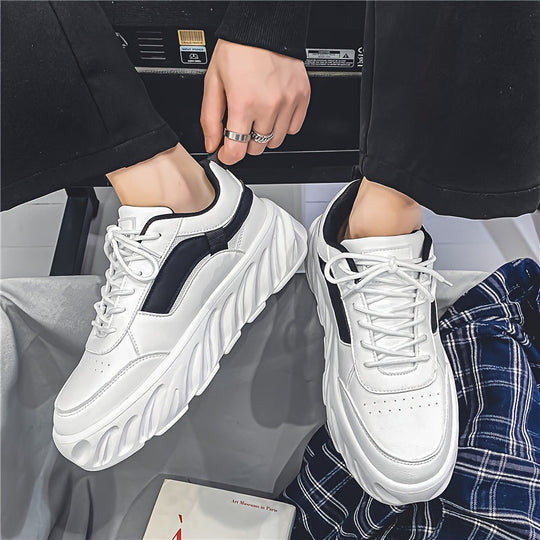 Heidi-Mode Weiße Chunky Sneaker für Herren