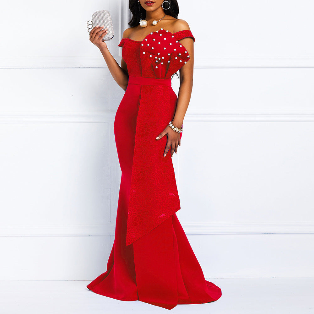 Damen Abendkleid im eleganten Meerjungfrauen-Stil Heidi-Mode