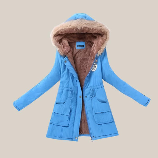 Heidi-Mode | Winterparka mit veganem Fellkragen