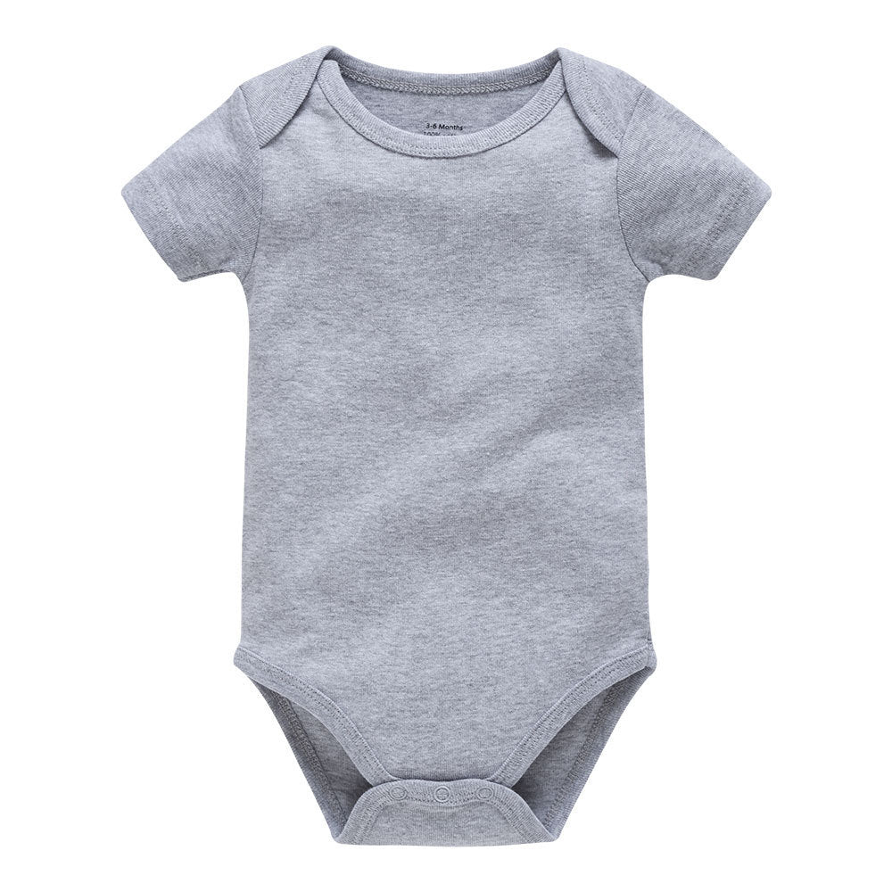 Kurzärmeliger Onesie aus einfarbiger Baumwolle