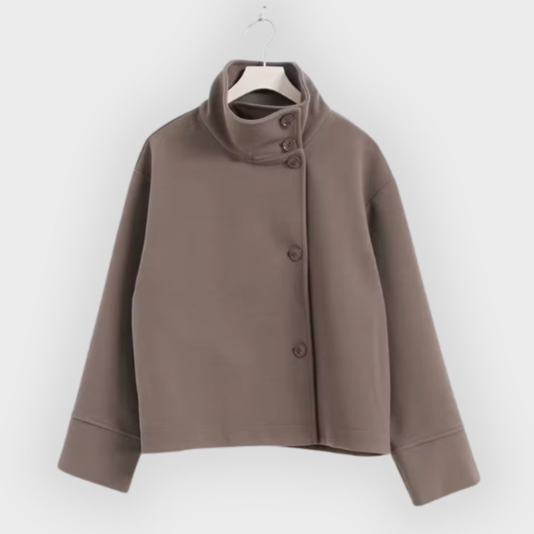 Heidi-Mode | Luxuriöser Doppelreihiger Kurzer Mantel