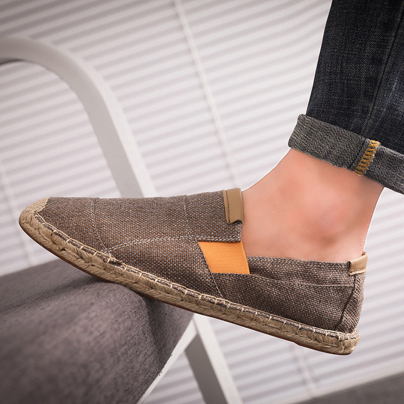 Heidi-Mode | Boss Stilvolle Handgemachte Leinwandstrohschuhe Sommer-Chic