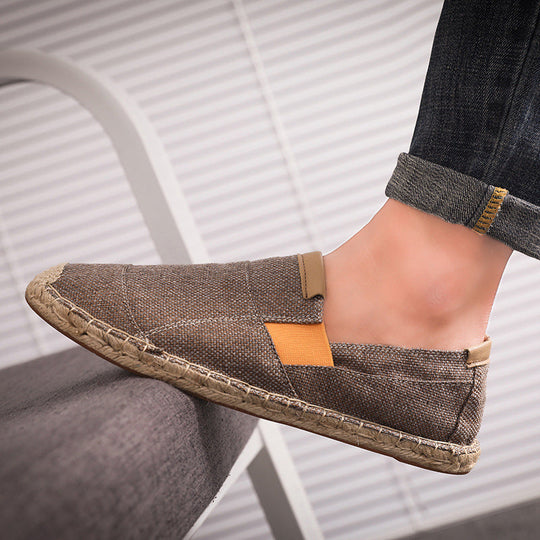 Heidi-Mode | Boss Stilvolle Handgemachte Leinwandstrohschuhe Sommer-Chic