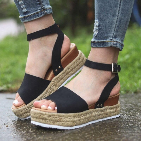 Heidi-Mode | Damen Keilsandalen
