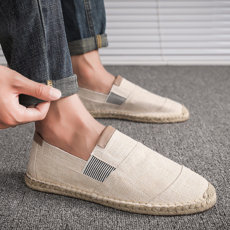 Heidi-Mode | Boss Stilvolle Handgemachte Leinwandstrohschuhe Sommer-Chic