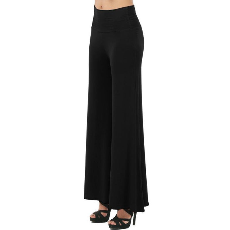 Damen Weit geschnittene Jersey-Hosen Heidi-Mode