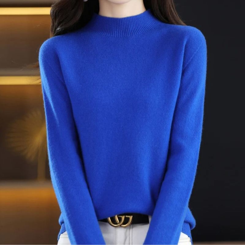 Heidi-Mode | Damen Rollkragenpullover Klassische Weiche Strickware Warm und Elegant Rollkragenpullover Damen