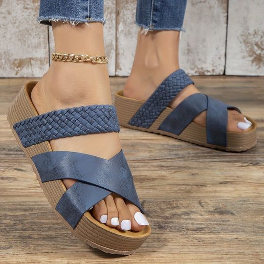 Heidi-Mode | Slip on Sandalen für Damen Schnell & Leichtgewicht