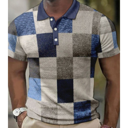 Lebendiges Patchwork-Polo