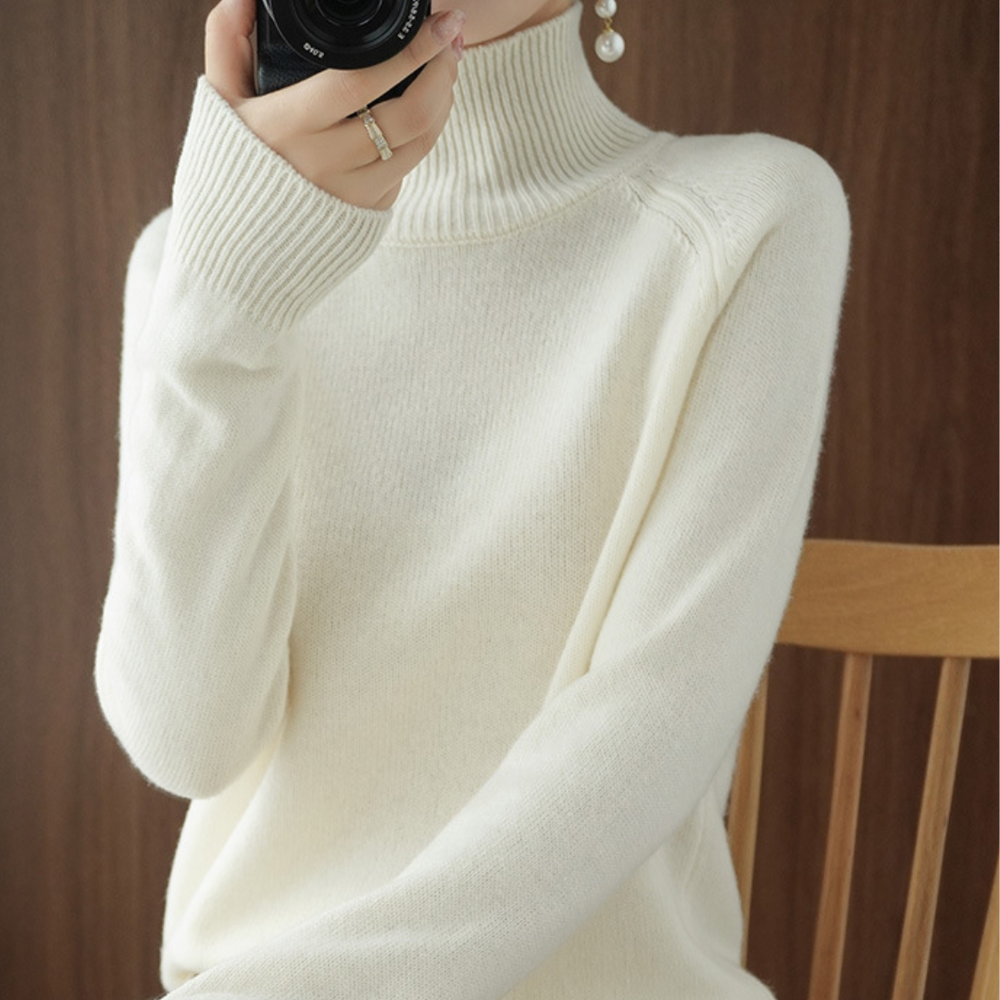 Heidi-Mode | Rollkragen Pullover aus Merinowolle