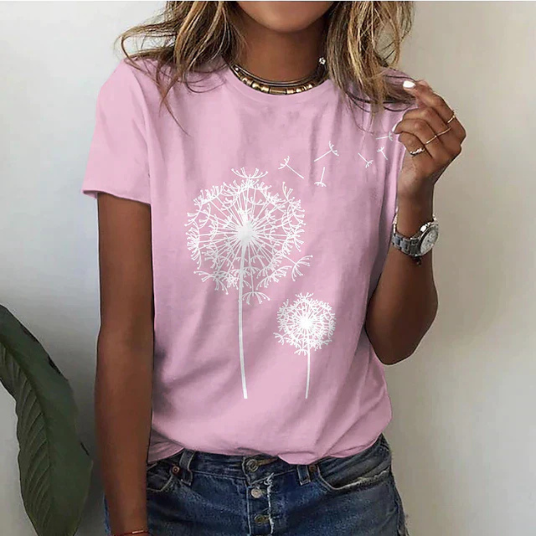 Heidi-Mode | T-Shirt mit Kurzarm Bedruckt Lässig