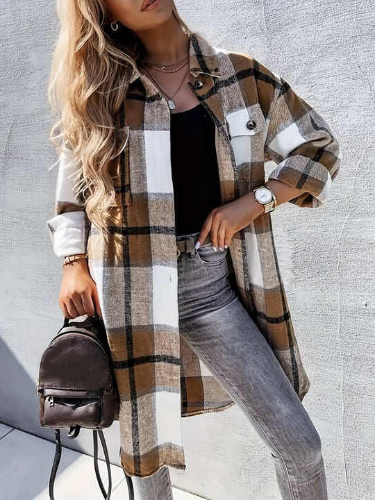 Heidi-Mode - Kariertes Hemd Jacken Mantel