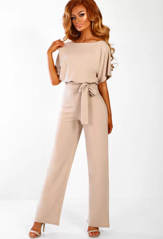 Damen elegantes Set bestehend aus fließender Bluse und weit geschnittenen Hosen Heidi-Mode