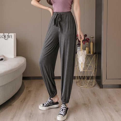 Damen Bequeme Relax-Hose mit Kordelzug Heidi-Mode