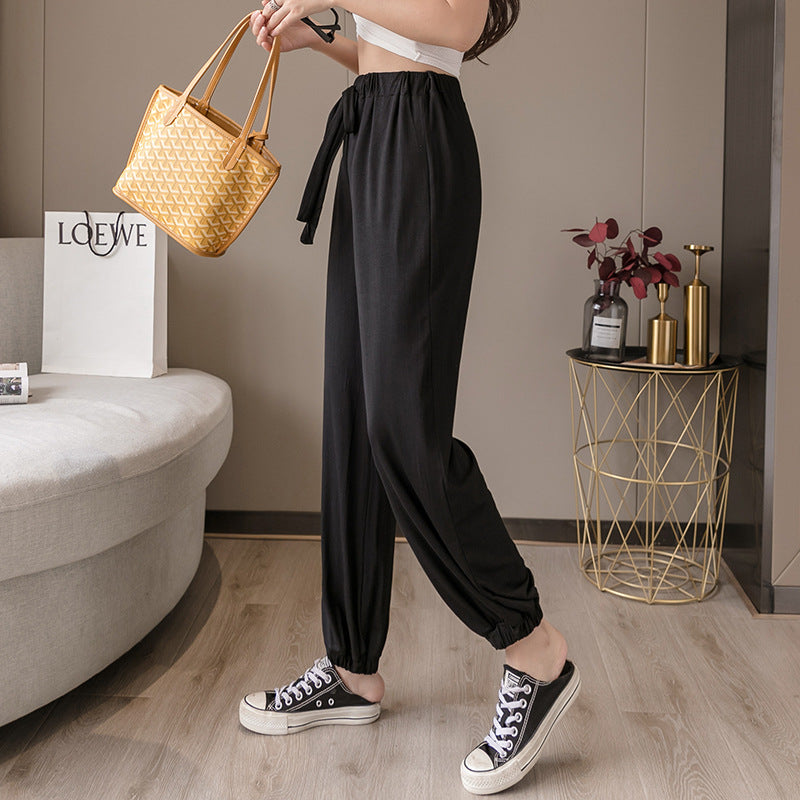 Damen Bequeme Relax-Hose mit Kordelzug Heidi-Mode