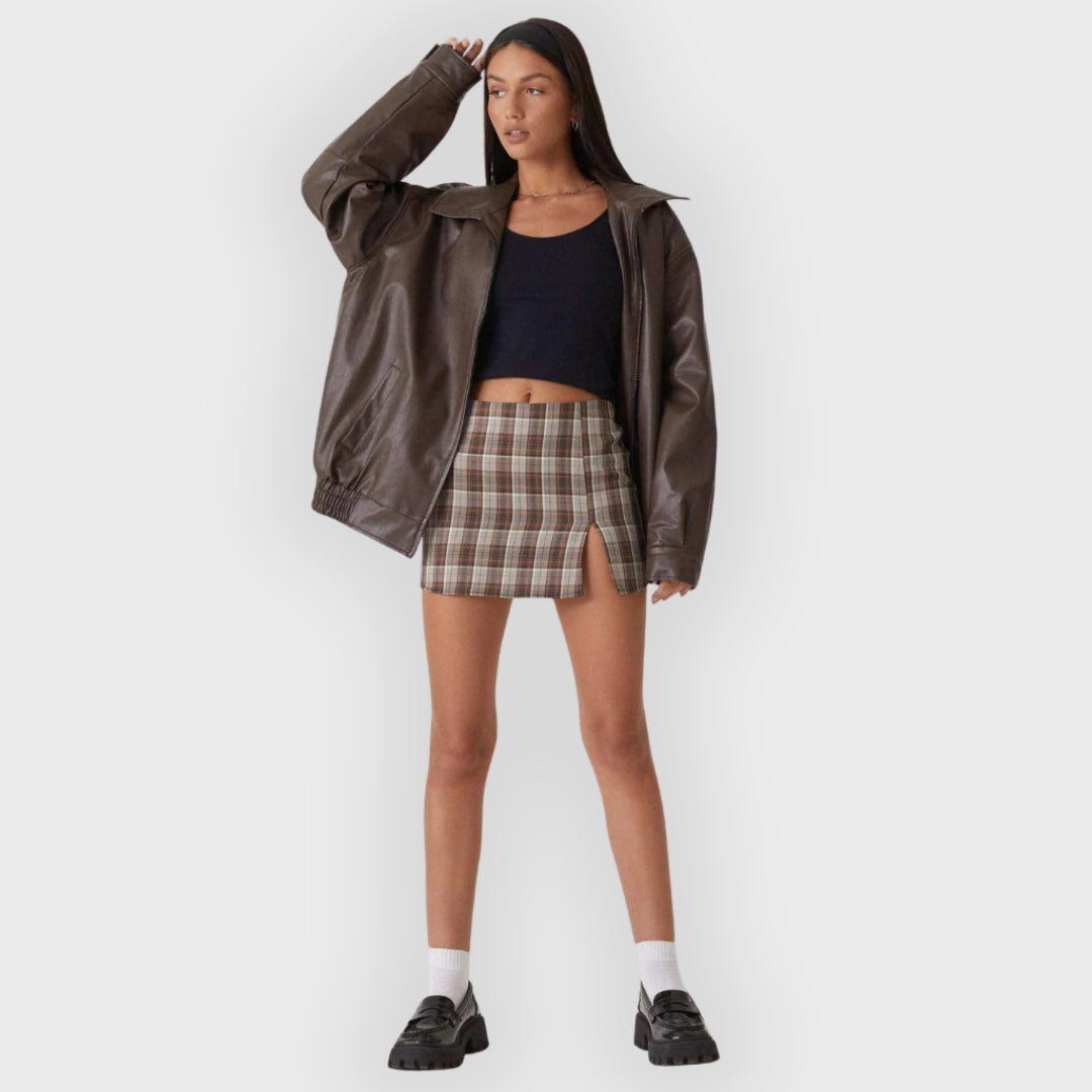 Heidi-Mode | Lockere Lederjacke für den Herbst