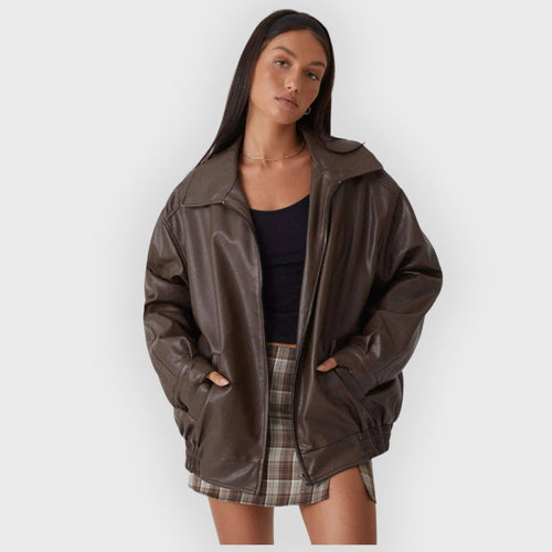 Heidi-Mode | Lockere Lederjacke für den Herbst