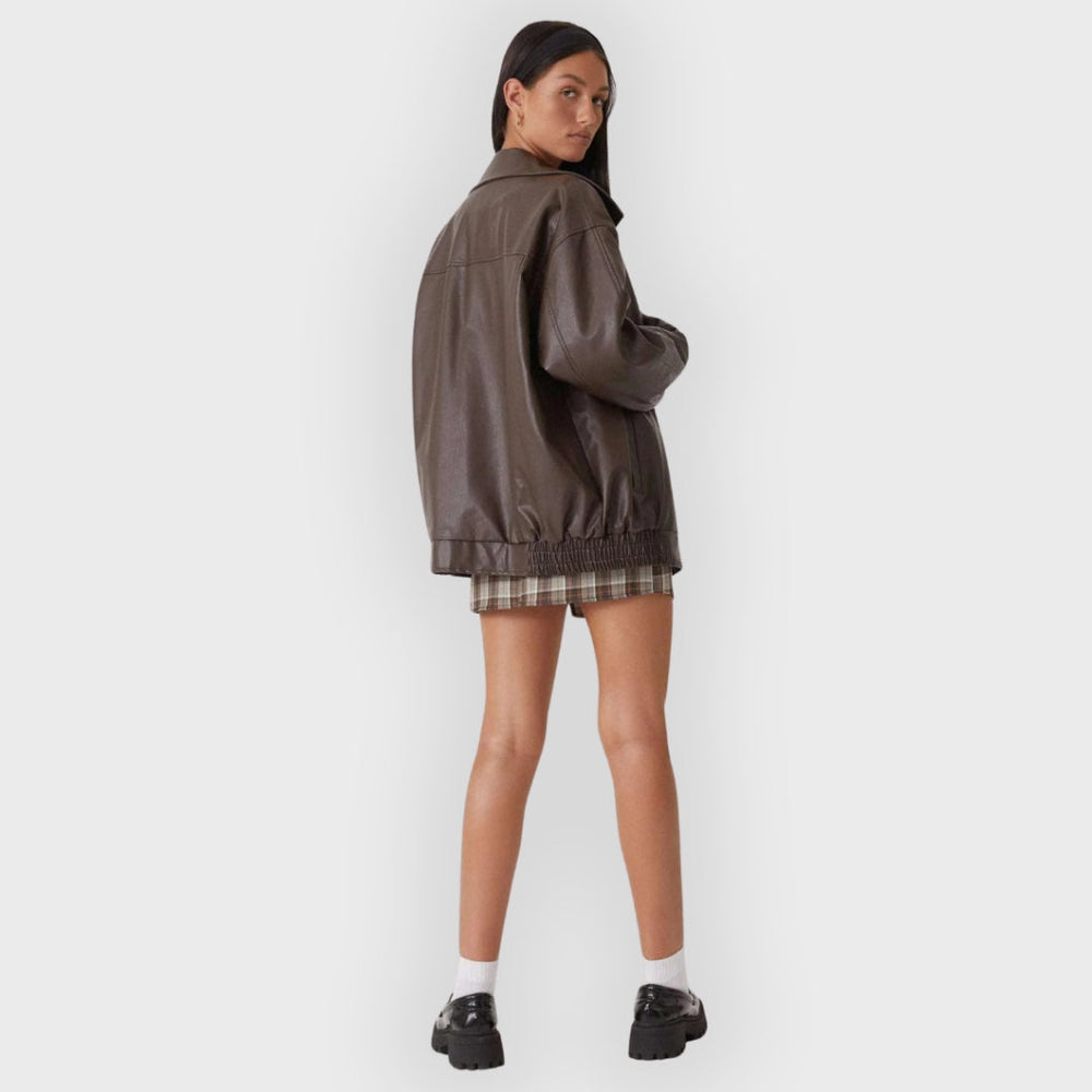 Heidi-Mode | Lockere Lederjacke für den Herbst