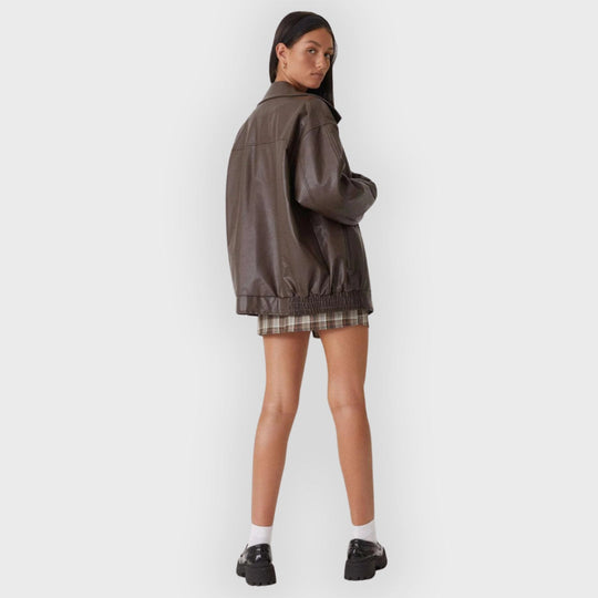 Heidi-Mode | Lockere Lederjacke für den Herbst