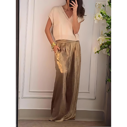 Elegante Hose mit hohem Bund