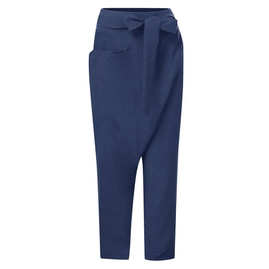Heidi-Mode | High-Waist Wickel Bequeme Hose