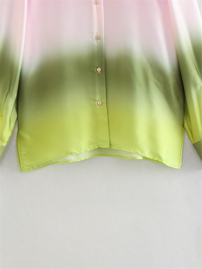 Heidi-Mode | Batik Plissierte Bluse mit Rock Set