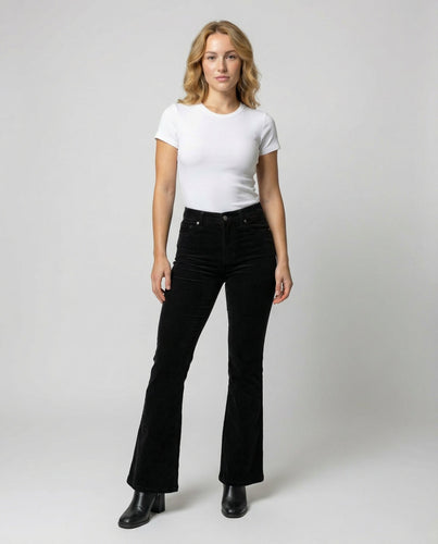 Bequeme Cord Schlaghose Damen | Heidi-Mode