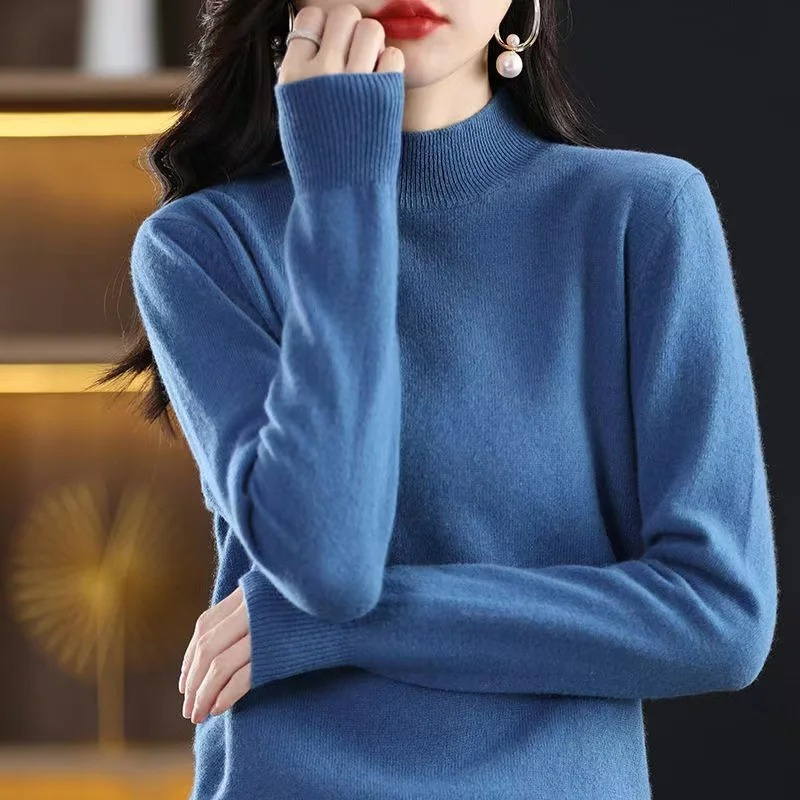 Heidi-Mode | Kaschmir Pullover Damen Hoher Kragen, Weich & Zeitloses Design