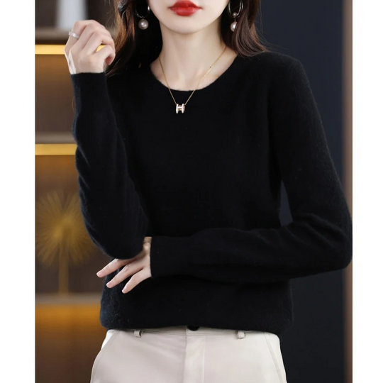 Heidi-Mode | Kaschmir Pullover Damen Klassischer Rundhals, Weich & Stylisch