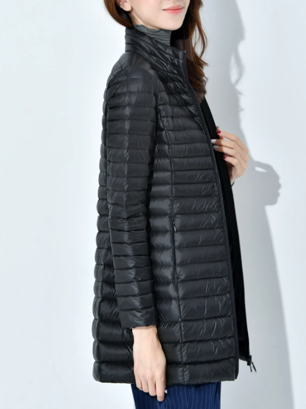 Damen Leichte Daunenjacke Tailliert