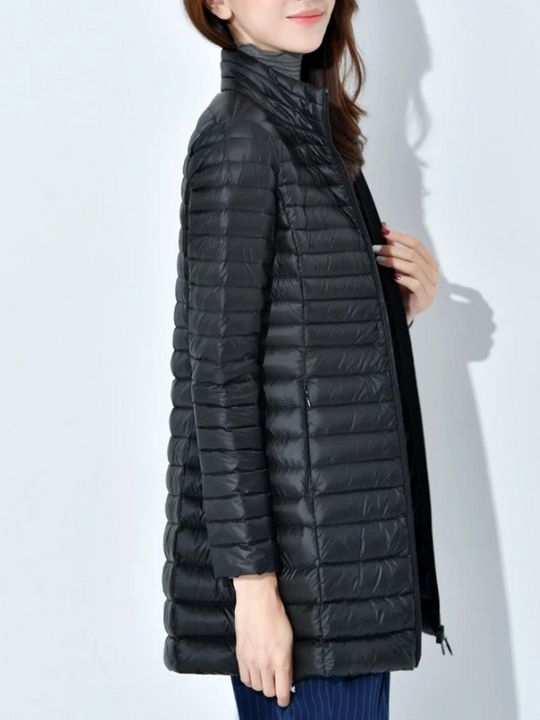 Damen Leichte Daunenjacke Tailliert