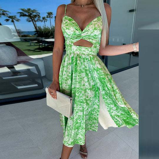 Heidi-Mode | Hohe Schlitze Cocktailkleid