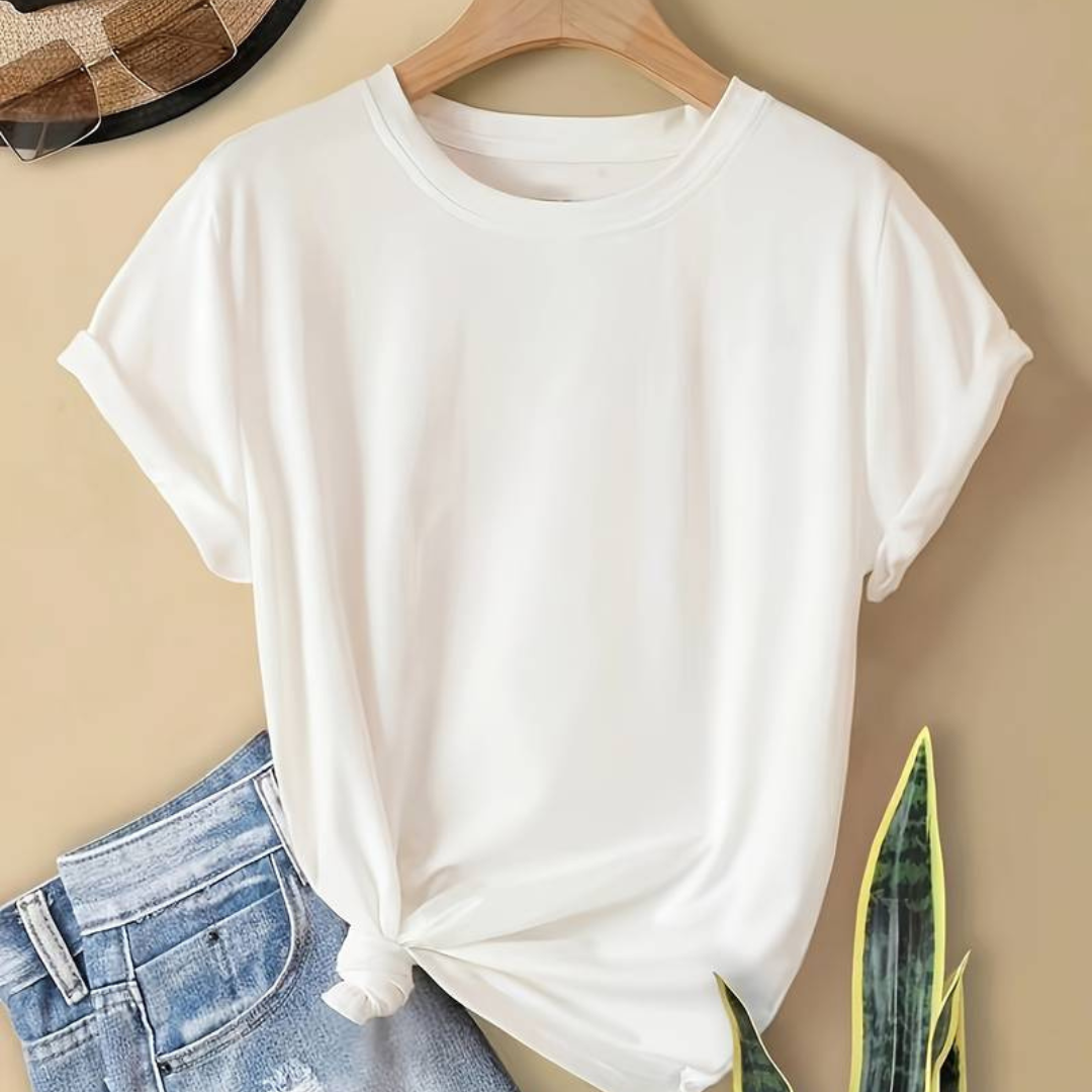 Heidi-Mode | Damen Bequem T-Shirt Rundhals