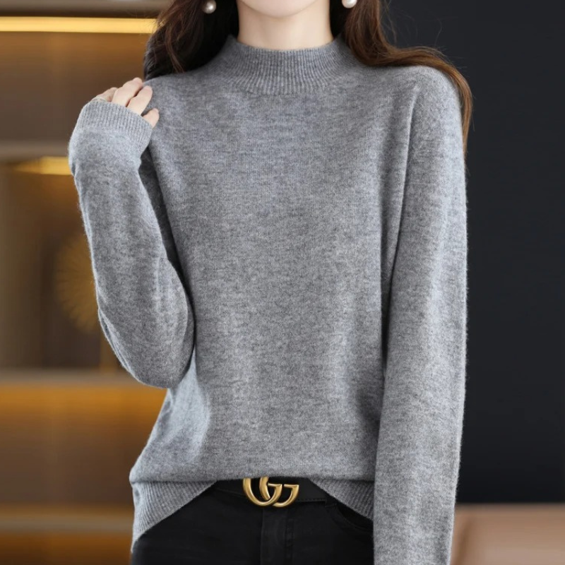 Heidi-Mode | Damen Rollkragenpullover Klassische Weiche Strickware Warm und Elegant Rollkragenpullover Damen